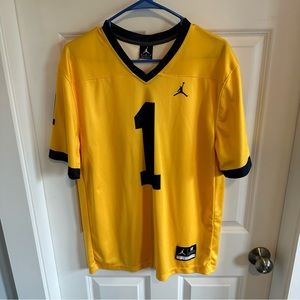 Michigan Jordan Brand Football Jersey #1 Size Medium
